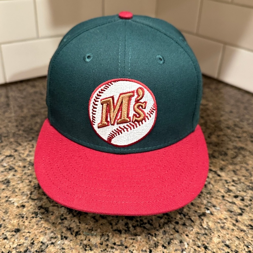 Seattle‎ Mariners New Era 59FIFTY 2 Tone Topperz Hat 7 1/8 Green Red